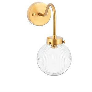 Nkuku Konnie Bathroom Wall Lamp Globe Clear